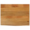 Dessus de table à bord vivant 80x60x2,5 cm bois massif manguier 559690559690
