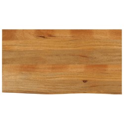Dessus de table à bord vivant 100x60x2,5cm bois massif manguier 559691559691