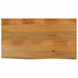 Dessus de table à bord vivant 120x60x2,5cm bois massif manguier 559692559692