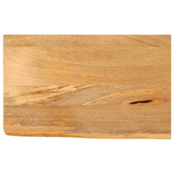 Dessus de table à bord vivant 60x30x2,5 cm bois massif manguier 559693559693