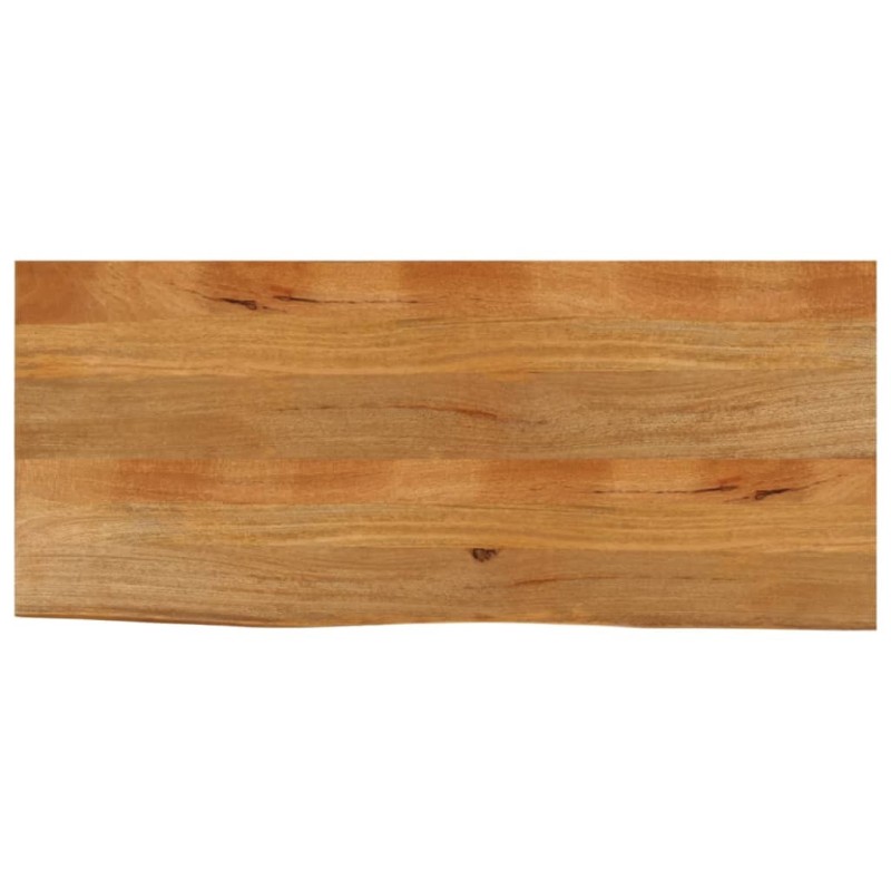 Dessus de table à bord vivant 140x60x2,5cm bois massif manguier 559695559695