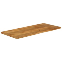 Dessus de table à bord vivant 140x60x2,5cm bois massif manguier 559695559695