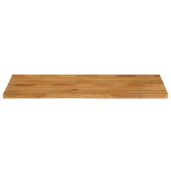 Dessus de table à bord vivant 140x60x2,5cm bois massif manguier 559695559695