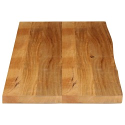 Dessus de table à bord vivant 140x60x2,5cm bois massif manguier 559695559695