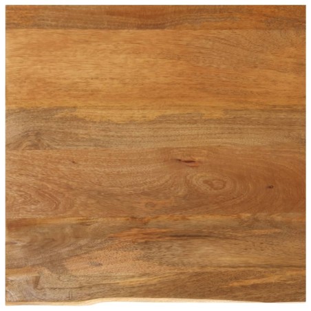 Dessus de table à bord vivant 80x80x2,5 cm bois massif manguier 559707559707