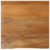 Dessus de table à bord vivant 80x80x2,5 cm bois massif manguier 559707559707