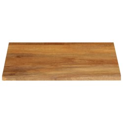 Dessus de table à bord vivant 80x80x2,5 cm bois massif manguier 559707559707
