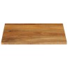 Dessus de table à bord vivant 80x80x2,5 cm bois massif manguier 559707559707