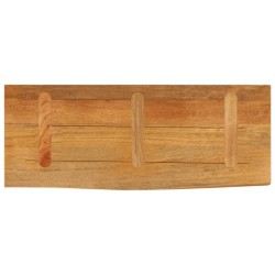 Dessus de table à bord vivant 90x40x3,8 cm bois massif manguier 559718559718