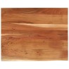 Dessus de table 90x80x2,5 cm rectangulaire bois massif d'acacia 559723559723