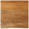 Dessus de table à bord vivant 40x40x3,8 cm bois massif manguier 559725559725