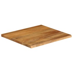 Dessus de table à bord vivant 40x40x3,8 cm bois massif manguier 559725559725