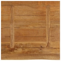 Dessus de table à bord vivant 40x40x3,8 cm bois massif manguier 559725559725