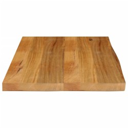 Dessus de table à bord vivant 80x60x3,8 cm bois massif manguier 559730559730