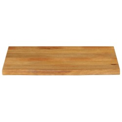 Dessus de table à bord vivant 90x60x3,8 cm bois massif manguier 559731559731