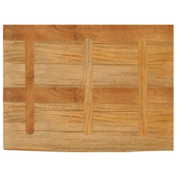 Dessus de table à bord vivant 90x60x3,8 cm bois massif manguier 559731559731