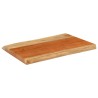 Dessus de table 70x40x3,8 cm rectangulaire bois massif d'acacia 559739559739