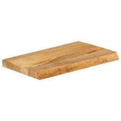 Dessus de table à bord vivant 60x20x3,8 cm bois massif manguier 559741559741