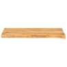 Dessus de table à bord vivant 80x20x3,8 cm bois massif manguier 559742559742