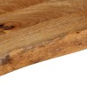 Dessus de table à bord vivant 110x20x3,8cm bois massif manguier 559744559744