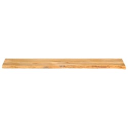 Dessus de table à bord vivant 140x20x3,8cm bois massif manguier 559745559745
