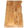 Dessus de table à bord vivant 140x20x3,8cm bois massif manguier 559745559745