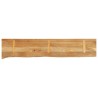 Dessus de table à bord vivant 140x20x3,8cm bois massif manguier 559745559745