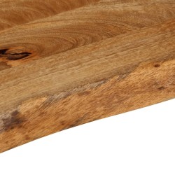 Dessus de table à bord vivant 140x20x3,8cm bois massif manguier 559745559745