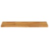 Dessus de table à bord vivant 120x40x2,5cm bois massif manguier 559747559747
