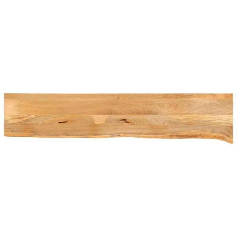 Dessus de table à bord vivant 160x20x3,8cm bois massif manguier 559753559753