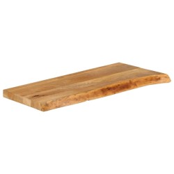 Dessus de table à bord vivant 80x30x3,8 cm bois massif manguier 559755559755