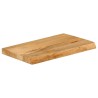 Dessus de table à bord vivant 60x40x3,8 cm bois massif manguier 559756559756