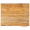 Dessus de table à bord vivant 110x80x2,5cm bois massif manguier 559757559757