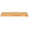 Dessus de table à bord vivant 70x30x3,8 cm bois massif manguier 559759559759