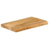 Dessus de table à bord vivant 60x30x3,8 cm bois massif manguier 559762559762