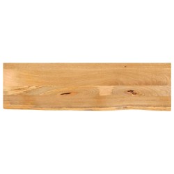 Dessus de table à bord vivant 110x30x3,8cm bois massif manguier 559763559763