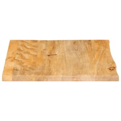 Dessus de table à bord vivant 40x40x3,8 cm bois massif manguier 559765559765