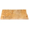 Dessus de table à bord vivant 40x40x3,8 cm bois massif manguier 559765559765