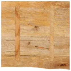 Dessus de table à bord vivant 40x40x3,8 cm bois massif manguier 559765559765