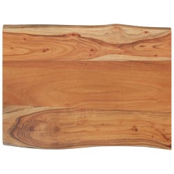 Dessus de table 80x60x2,5 cm rectangulaire bois massif acacia 559768559768