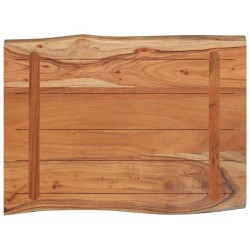 Dessus de table 80x60x2,5 cm rectangulaire bois massif acacia 559768559768