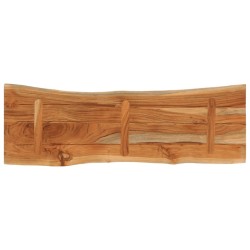 Dessus de table 140x40x3,8 cm rectangulaire bois massif acacia 559773559773