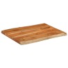Dessus de table 70x60x3,8 cm rectangulaire bois massif d'acacia 559774559774
