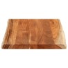 Dessus de table 70x60x3,8 cm rectangulaire bois massif d'acacia 559774559774