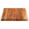 Dessus de table 90x60x2,5 cm rectangulaire bois massif d'acacia 559776559776