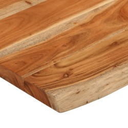 Dessus de table 90x60x2,5 cm rectangulaire bois massif d'acacia 559776559776