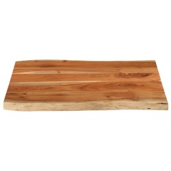 Dessus de table 80x60x3,8 cm rectangulaire bois massif d'acacia 559777559777