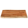 Dessus de table 80x60x3,8 cm rectangulaire bois massif d'acacia 559777559777