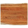 Dessus de table 90x80x2,5 cm rectangulaire bois massif d'acacia 559783559783