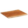 Dessus de table 90x80x2,5 cm rectangulaire bois massif d'acacia 559783559783